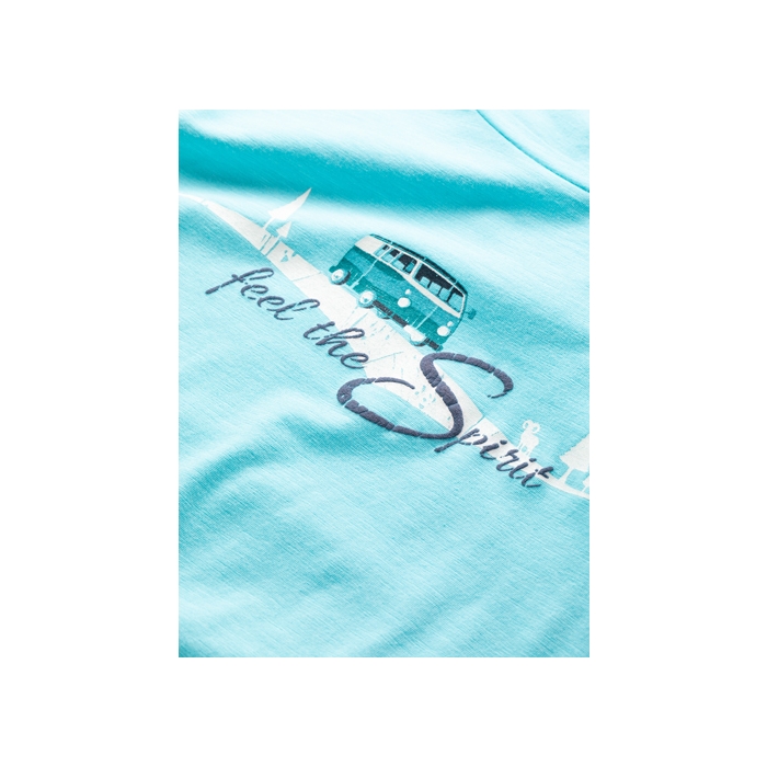 T-Shirt wspinaczkowy damski Chillaz GANDIA NATURE FEEL THE SPIRIT LIGHT BLUE