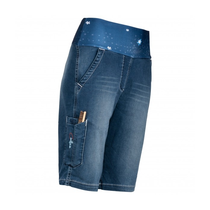 Shorty wspinaczkowe damskie Chillaz SANDRA DENIM DARK BLUE