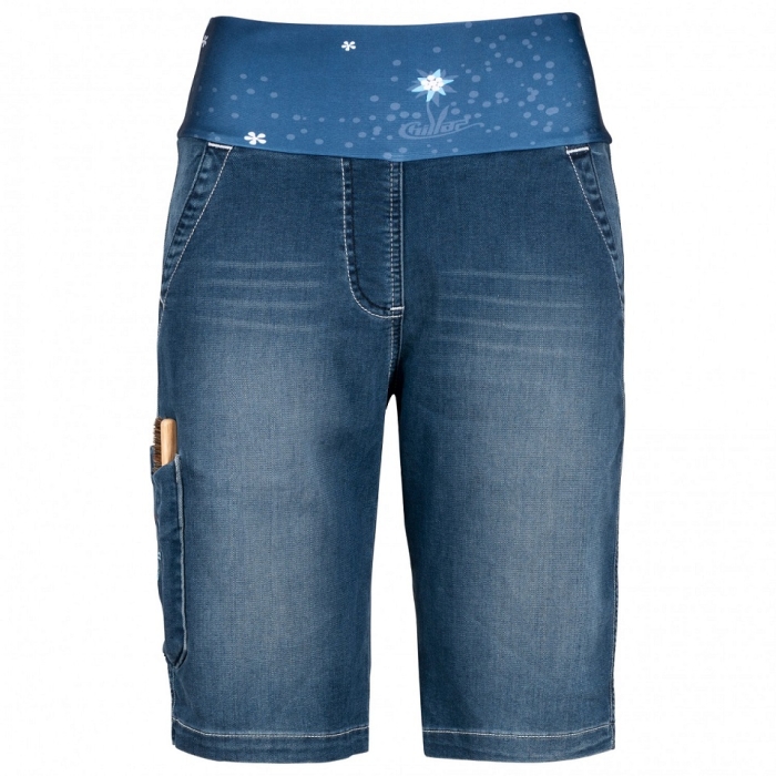 Shorty wspinaczkowe damskie Chillaz SANDRA DENIM DARK BLUE