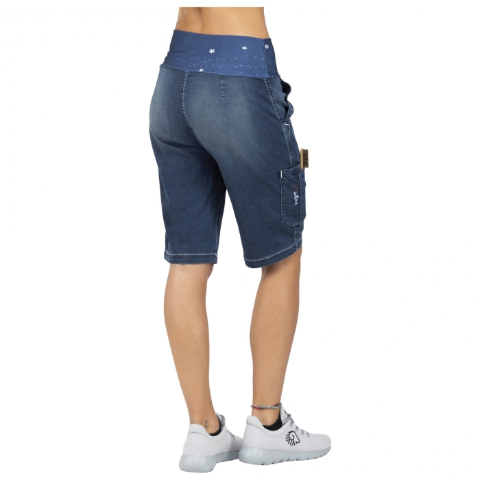 Shorty wspinaczkowe damskie Chillaz SANDRA DENIM DARK BLUE