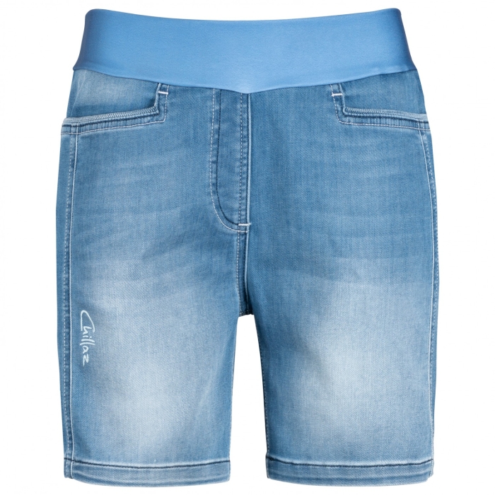 Shorty wspinaczkowe damskie Chillaz SARAH DENIM LIGHT BLUE