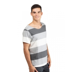 T-shirt męski Chillaz SAN DIEGO GREY MEALANGE STRIPES