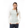 Bluza damska Chillaz SERLES WAVY STRIPES CREME OIL BLUE