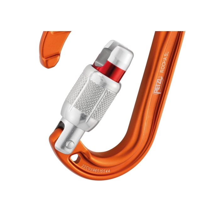 Karabinek Petzl ROCHA Screw-Lock Orange