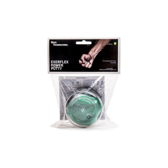 Masa treningowa ROCK TECH EXERFLEX POWER PUTTY GREEN MEDIUM